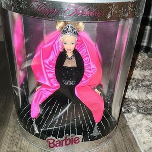 Barbie Holiday Doll in Pink and Black Ensemble